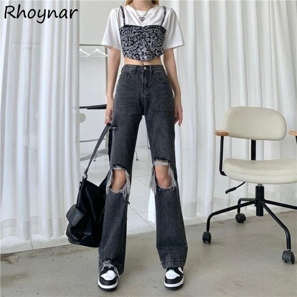 women's jeans women hole empire korean style straight ladies holiday bf casual harajuku design summer high street solid ins retro, Blue
women's jeans women hole empire korean style straight ladies holiday bf casual harajuku design summer high street solid ins retro, Blue