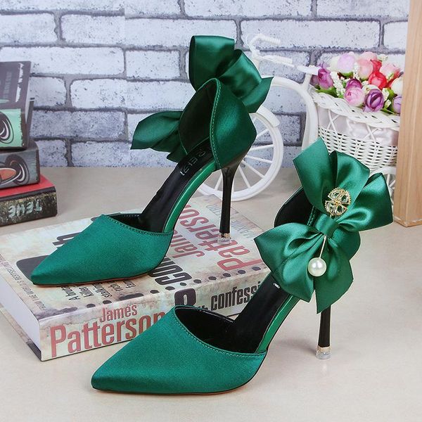 high heels sandals for women's summer 2021 korean edition pointed bow knot banquet single shoe pearl water diamond red dress shoes, Black
high heels sandals for women's summer 2021 korean edition pointed bow knot banquet single shoe pearl water diamond red dress shoes, Black