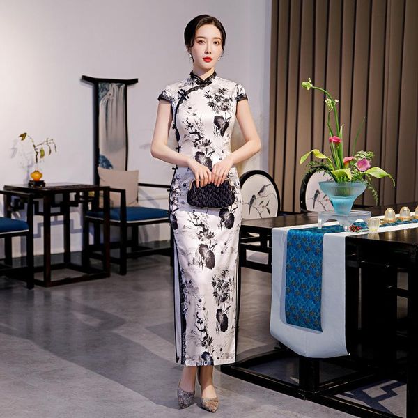 ethnic clothing traditional retro button print chinese dresses slim satin classic qipao women faux silk elegant cheongsam vestidos over, Red
ethnic clothing traditional retro button print chinese dresses slim satin classic qipao women faux silk elegant cheongsam vestidos over, Red