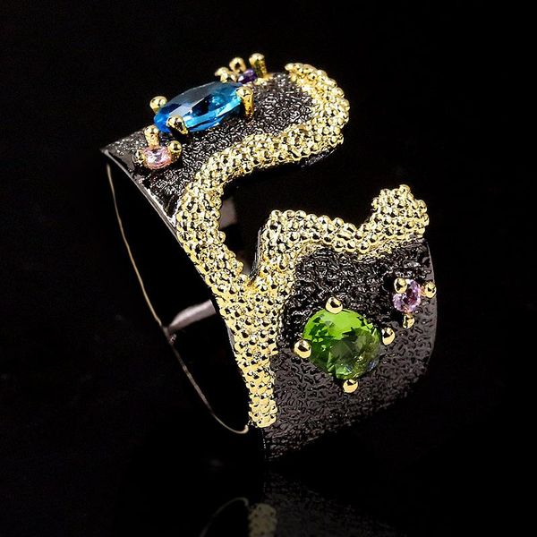 vintage creative black gold color zircon ring unique to attend cocktail 925 silver high-end women's jewelry cluster rings, Golden;silver
vintage creative black gold color zircon ring unique to attend cocktail 925 silver high-end women's jewelry cluster rings, Golden;silver