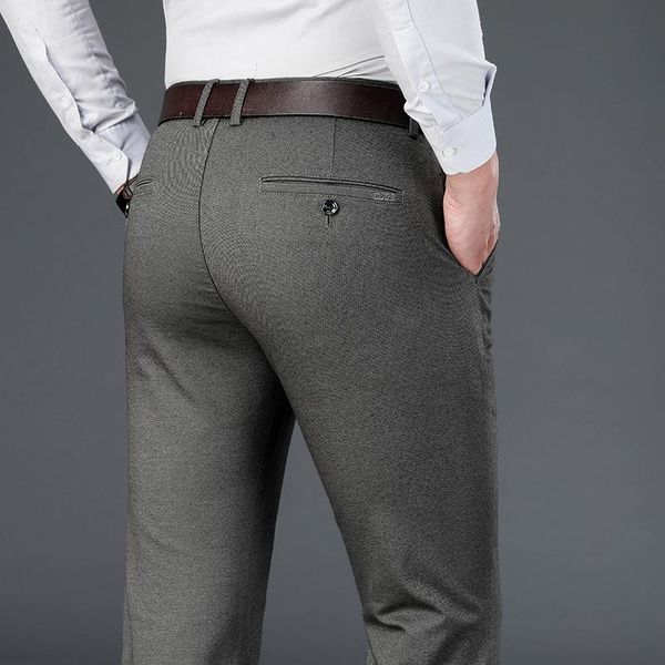 men's pants spring 2021 men business straight stretch casual male classic gray black blue work trousers brand clothes
men's pants spring 2021 men business straight stretch casual male classic gray black blue work trousers brand clothes