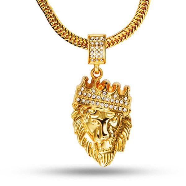 chains blingbling gold colour franco chain men colar hip hop male bar club long hiphop lion king crown necklace, Silver
chains blingbling gold colour franco chain men colar hip hop male bar club long hiphop lion king crown necklace, Silver