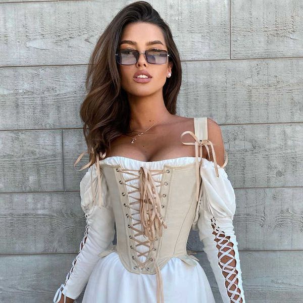 quanrun fashion women sleeveless front drawstring ribbons slim girdles casual tank party club streetwear spring 210604, White
quanrun fashion women sleeveless front drawstring ribbons slim girdles casual tank party club streetwear spring 210604, White