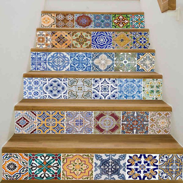 

stair decal ceramic tile sticker wallpaper kitchen decoration pvc self adhesive diy mosaic tiles poster 3d floor wall stickers