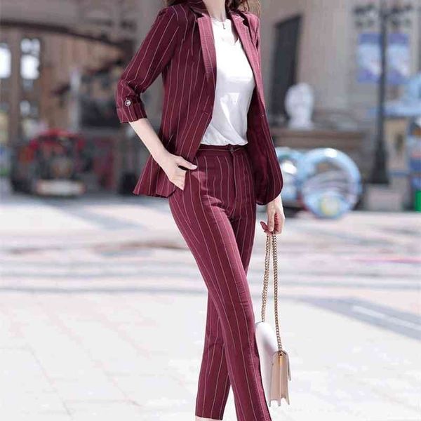 spring trendy fashion was thin female two-piece pants + suit jacket three quarter polyester single breasted 210416, White
spring trendy fashion was thin female two-piece pants + suit jacket three quarter polyester single breasted 210416, White
