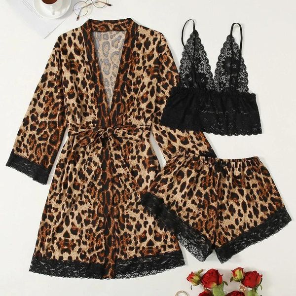 women's sleepwear satin silk robes women nightdress leopard pyjamas nightwear female nightgown lingerie underwear pizama dla kobiet, Black;red
women's sleepwear satin silk robes women nightdress leopard pyjamas nightwear female nightgown lingerie underwear pizama dla kobiet, Black;red