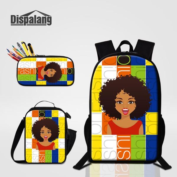 school bags 3pcs bookbag set 600d polyester sublimation bag with pencil case food cooler african black girl printing backpack
school bags 3pcs bookbag set 600d polyester sublimation bag with pencil case food cooler african black girl printing backpack