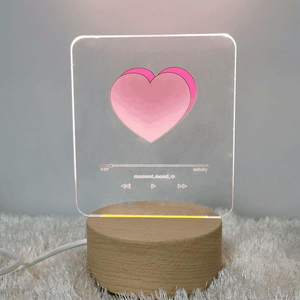 table lamps ins heart player 3d night light romantic creative bedroom usb valentine day gift wooden acrylic desk lamp
table lamps ins heart player 3d night light romantic creative bedroom usb valentine day gift wooden acrylic desk lamp
