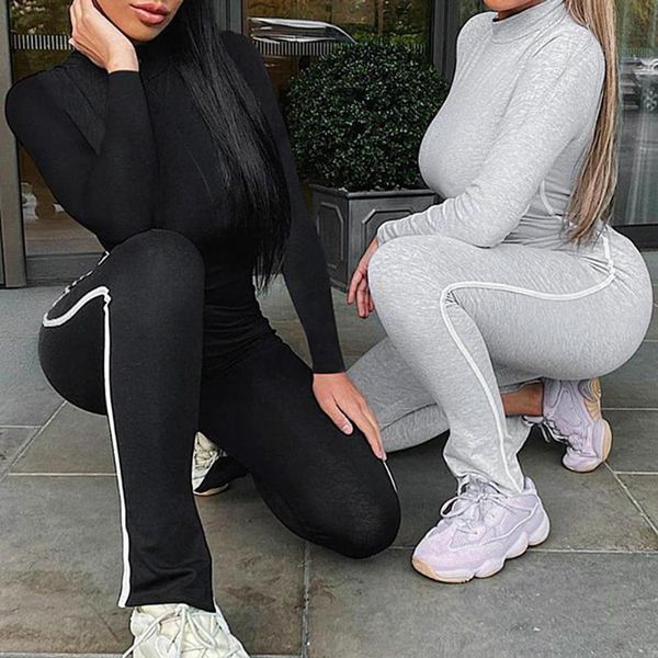 women's jumpsuits & rompers autumn turtleneck skinny casual jumpsuit women long sleeve back zipper sport wear womens black fitness over, Black;white
women's jumpsuits & rompers autumn turtleneck skinny casual jumpsuit women long sleeve back zipper sport wear womens black fitness over, Black;white
