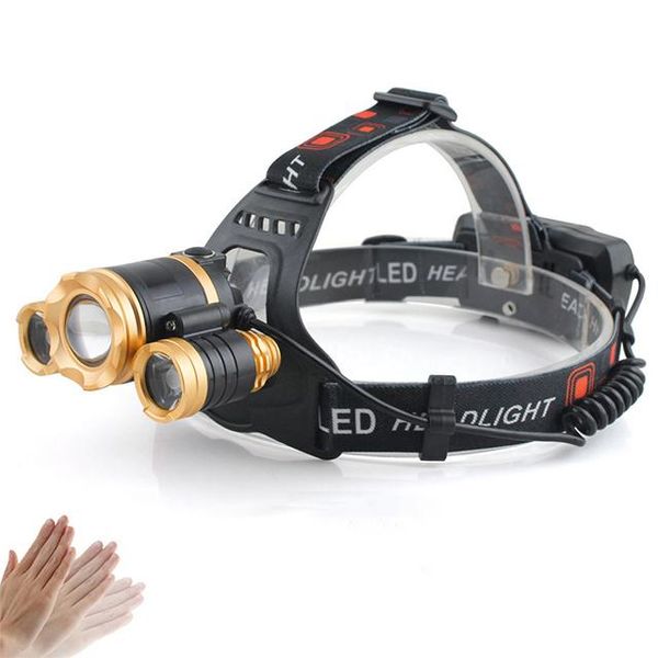 multi-function induction head lamp led rechargeable headlight with two 18650 batteries super bright for outdoor activities headlamps
multi-function induction head lamp led rechargeable headlight with two 18650 batteries super bright for outdoor activities headlamps