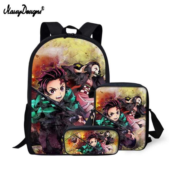 school bags noisydesigns fashion kids canvas demon slayer printed children backpack schoolbags child book shoulder mochila
school bags noisydesigns fashion kids canvas demon slayer printed children backpack schoolbags child book shoulder mochila
