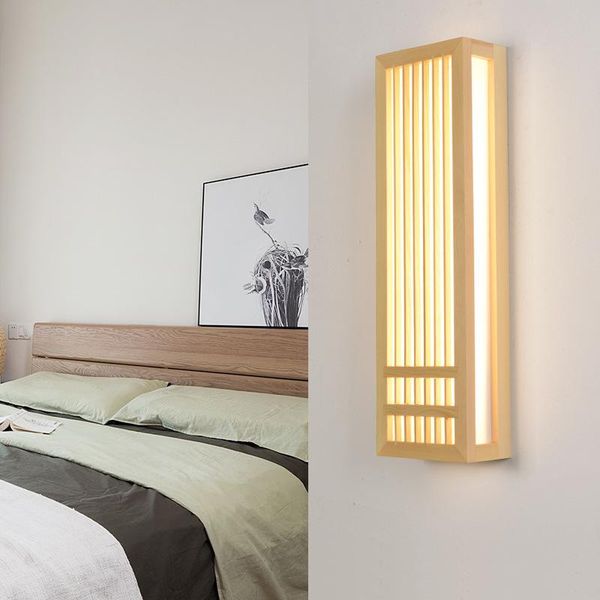 wall lamp led 8w japanese style solid wood bedroom bedside tatami el aisle rectangular simple lamps
wall lamp led 8w japanese style solid wood bedroom bedside tatami el aisle rectangular simple lamps