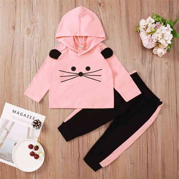 winter children sets casual long sleeve o neck print mouse hoodies patchwork trousers cute 2pcs girls clothes 0-24m 210629, White
winter children sets casual long sleeve o neck print mouse hoodies patchwork trousers cute 2pcs girls clothes 0-24m 210629, White
