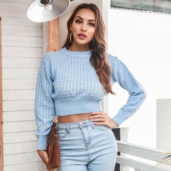 women's sweaters knitted sweater women 2021 fashion twist long sleeve crop pullovers and jumper autumn clothes, White;black
women's sweaters knitted sweater women 2021 fashion twist long sleeve crop pullovers and jumper autumn clothes, White;black