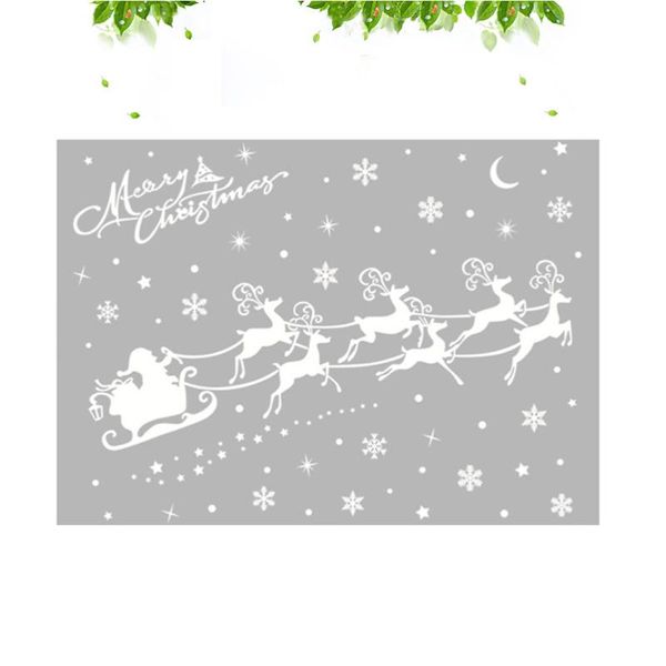 window stickers 1pc glass sticker santa clause sleigh design electrostatic for home room white
window stickers 1pc glass sticker santa clause sleigh design electrostatic for home room white