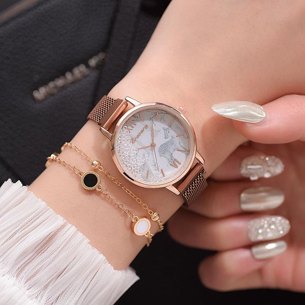 wristwatches fashion women casual watch cartoon printed round dial alloy strap for girls party k2, Slivery;brown
wristwatches fashion women casual watch cartoon printed round dial alloy strap for girls party k2, Slivery;brown