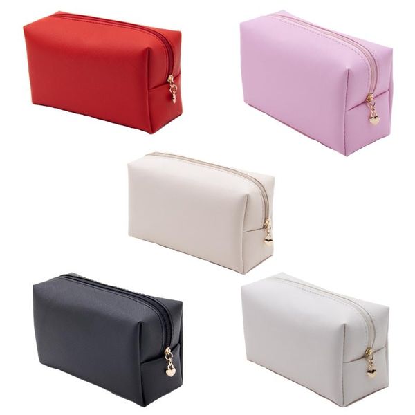 cosmetic bags & cases women faux leather zippered bag waterproof solid color makeup case purse toiletry organizer handbag for travel party
cosmetic bags & cases women faux leather zippered bag waterproof solid color makeup case purse toiletry organizer handbag for travel party