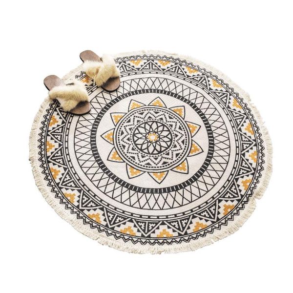 carpets northern european-style cotton hand tassled round mat bohemian carpet living room bedroom bathroom non-slip diameter 92cm
carpets northern european-style cotton hand tassled round mat bohemian carpet living room bedroom bathroom non-slip diameter 92cm
