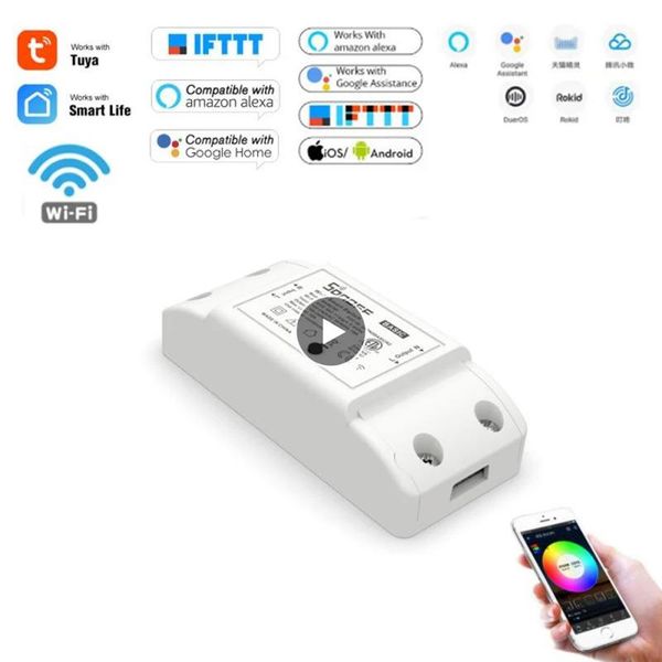 smart home control 1/20pcs sonoff basic r2 mini diy module wifi light switch wireless app voice remote electrical
smart home control 1/20pcs sonoff basic r2 mini diy module wifi light switch wireless app voice remote electrical