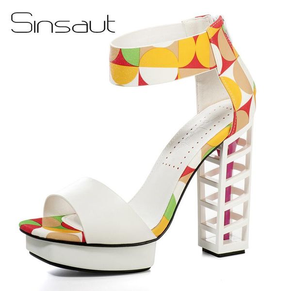 sinsaut women summer sandals platform high heels open toe geometric print party office shoes, Black
sinsaut women summer sandals platform high heels open toe geometric print party office shoes, Black