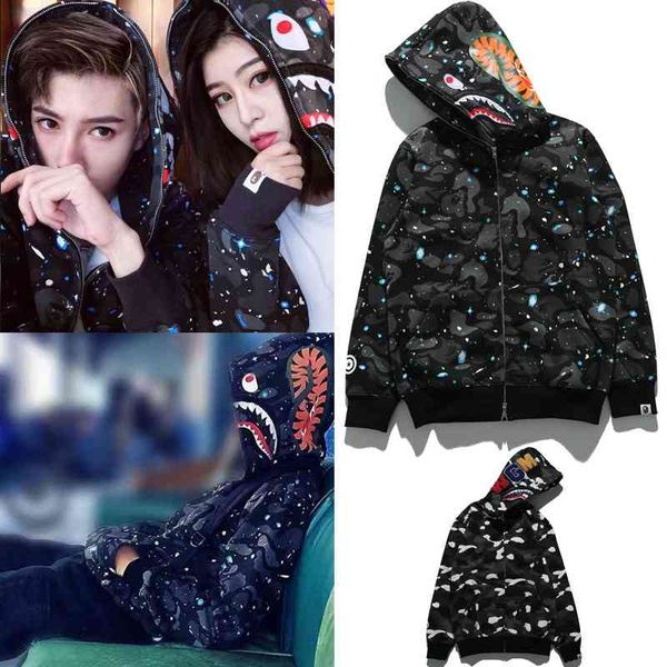 jerseys hoodies ape shark star sky luminous spot series hooded cardigan sweater, Black
jerseys hoodies ape shark star sky luminous spot series hooded cardigan sweater, Black