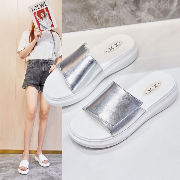 luxury slippers sandal's cowhide summer wear 2021 indoor muffin thick soled outdoor net red flat bottomed beach slippers, Black
luxury slippers sandal's cowhide summer wear 2021 indoor muffin thick soled outdoor net red flat bottomed beach slippers, Black