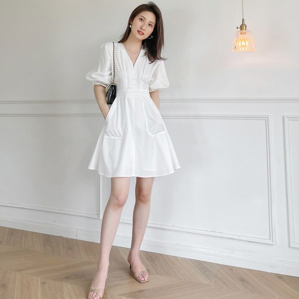 casual dresses women's bubble sleeve casual skirt, white miniskirt, v-neck, high waist, 2021, Black;gray
casual dresses women's bubble sleeve casual skirt, white miniskirt, v-neck, high waist, 2021, Black;gray
