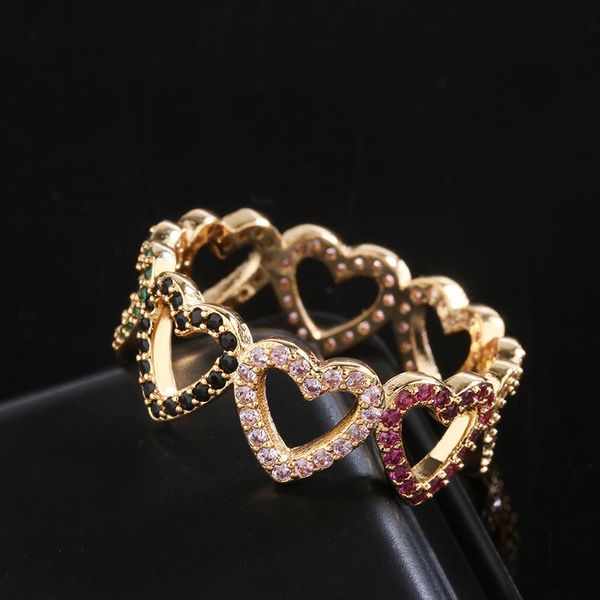 wedding rings multicolor cz pave heart ring for women rainbow stone bling stackable fancy dainty elegant fashion summer jewelry, Slivery;golden
wedding rings multicolor cz pave heart ring for women rainbow stone bling stackable fancy dainty elegant fashion summer jewelry, Slivery;golden