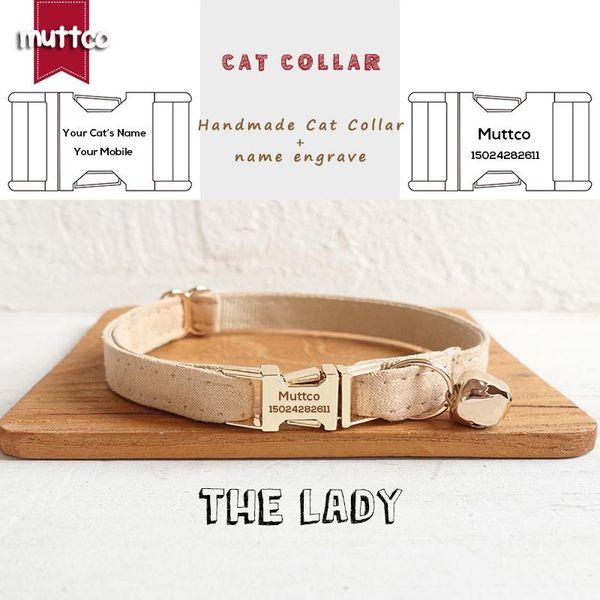cat collars & leads muttco retailing handmade engraved metal buckle collar for the lady design 2 sizes ucc027j
cat collars & leads muttco retailing handmade engraved metal buckle collar for the lady design 2 sizes ucc027j