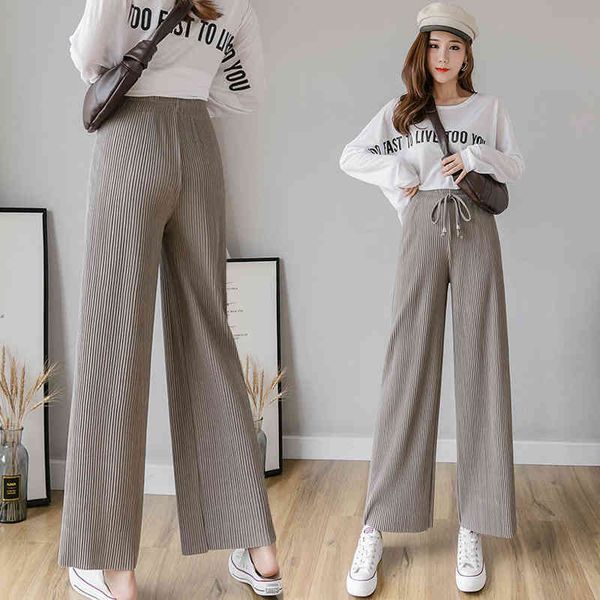 women knitting wide leg pant autumn winter fashion loose casual trousers pleated high waist elastic knitted s 210423, Black;white
women knitting wide leg pant autumn winter fashion loose casual trousers pleated high waist elastic knitted s 210423, Black;white