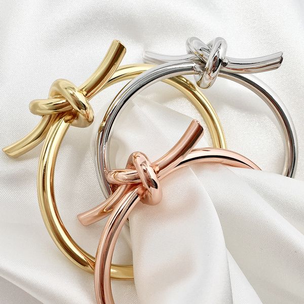 trendy open knot cuff bangles bracelets for women copper gold color jewelry noeud rannekkeet pulseiras, Black
trendy open knot cuff bangles bracelets for women copper gold color jewelry noeud rannekkeet pulseiras, Black