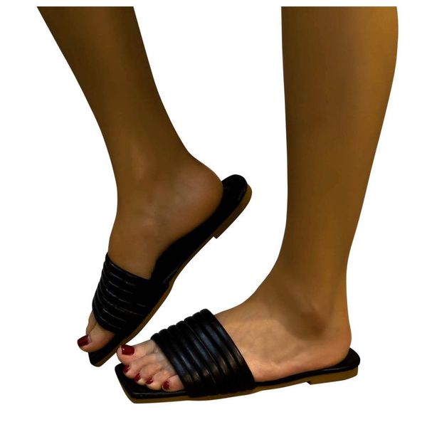 slippers summer style square head color flat stand-alone fashion foreign trade large size beach ladies sandals and, Black
slippers summer style square head color flat stand-alone fashion foreign trade large size beach ladies sandals and, Black