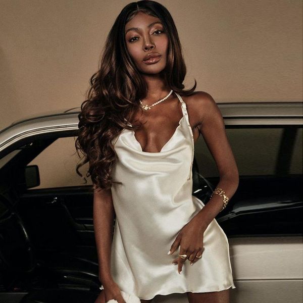 giyu halter 2021 summer fashion mini dresses women sleeveless white backless bodycon dress female solid slim club vestidos casual, Black;gray
giyu halter 2021 summer fashion mini dresses women sleeveless white backless bodycon dress female solid slim club vestidos casual, Black;gray