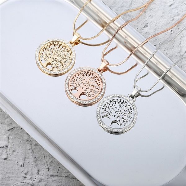 tree of life crystal round hollow pendant necklace silver color rose gold for women 2020 jewelry gift
tree of life crystal round hollow pendant necklace silver color rose gold for women 2020 jewelry gift