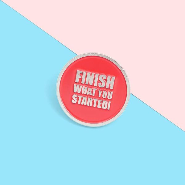 pins, brooches red round phrase enamel lapel pins 'finish what you startedi' badges fashion pin gift for friends wholesale jewelry, Gray
pins, brooches red round phrase enamel lapel pins 'finish what you startedi' badges fashion pin gift for friends wholesale jewelry, Gray