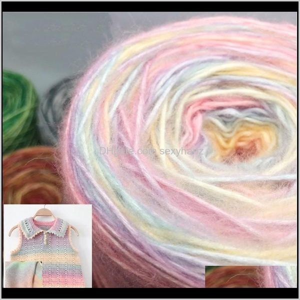 yarn clothing fabric apparel drop delivery 2021 250ggroup of natural gradient wool rainbow color thread feel super soft 2mmdiy handknitted s, Black;white
yarn clothing fabric apparel drop delivery 2021 250ggroup of natural gradient wool rainbow color thread feel super soft 2mmdiy handknitted s, Black;white