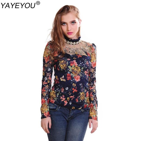 spring lace blouse women's plus size floral diamond shirts long sleeve slim patchwork women clothing blouses &, White
spring lace blouse women's plus size floral diamond shirts long sleeve slim patchwork women clothing blouses &, White