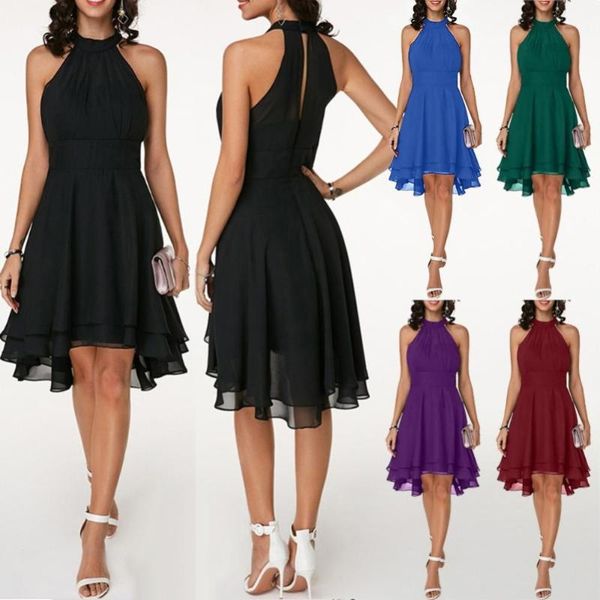 casual dresses 50% s women plus size sleeveless high waist irregular hem chiffon halter dress, Black;gray
casual dresses 50% s women plus size sleeveless high waist irregular hem chiffon halter dress, Black;gray
