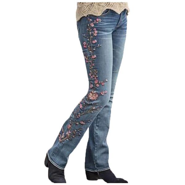 fashion flare pants women leggings floral embroidered faux denim jeans leggins casual women's clothing plus size, Blue
fashion flare pants women leggings floral embroidered faux denim jeans leggins casual women's clothing plus size, Blue