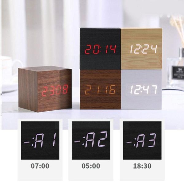 other clocks & accessories digital alarm clock wooden small cube led retro voice room temperature snooze control home glow date decoration b
other clocks & accessories digital alarm clock wooden small cube led retro voice room temperature snooze control home glow date decoration b