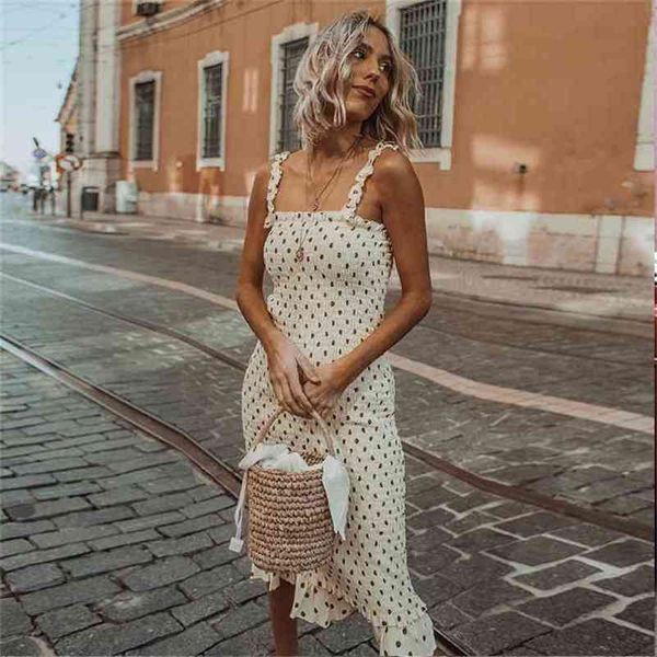 summer retro sundress womens robe women casual long slim dresses vestido wooden ear sling pleated polka dot 210508, Black;gray
summer retro sundress womens robe women casual long slim dresses vestido wooden ear sling pleated polka dot 210508, Black;gray