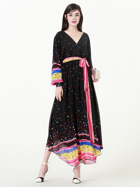 casual dresses plus size 7xl 6xl 5xl sweet spring dot vintage dress maxi long sashes lantern sleeve women's cm214, Black;gray
casual dresses plus size 7xl 6xl 5xl sweet spring dot vintage dress maxi long sashes lantern sleeve women's cm214, Black;gray