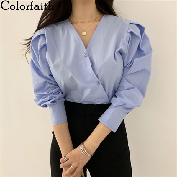 women autumn winter blouse shirts v-neck cross buttons puff sleeve vintage elegant korean lady bl0677 210427, White
women autumn winter blouse shirts v-neck cross buttons puff sleeve vintage elegant korean lady bl0677 210427, White