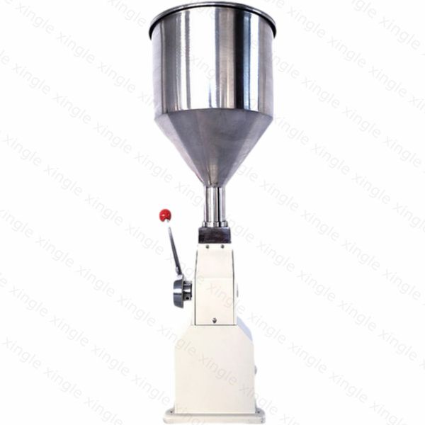 Image of small DIY home use cosmetic skin cream lotion Essential oil filler manual liquid filling machine A03