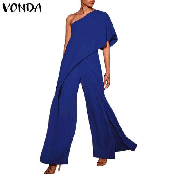 women's jumpsuits & rompers womens vonda fashion off shoulder ruffle wide leg pants causal long playshits plus size overalls, Black;white
women's jumpsuits & rompers womens vonda fashion off shoulder ruffle wide leg pants causal long playshits plus size overalls, Black;white
