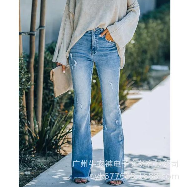 women's jeans 2021 fashion washed white micro lace women, Blue
women's jeans 2021 fashion washed white micro lace women, Blue