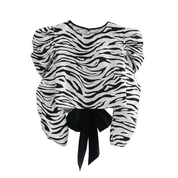 paris girl autumn women blouse o-neck shirts backless hollow out lace up zebra-stripe pattern long sleeve 210524, White
paris girl autumn women blouse o-neck shirts backless hollow out lace up zebra-stripe pattern long sleeve 210524, White
