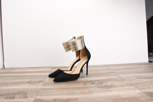 dress shoes 2021 women suede ankle ring strap pointed stiletto high heels back zipper fashion sandals wedding party, Black
dress shoes 2021 women suede ankle ring strap pointed stiletto high heels back zipper fashion sandals wedding party, Black