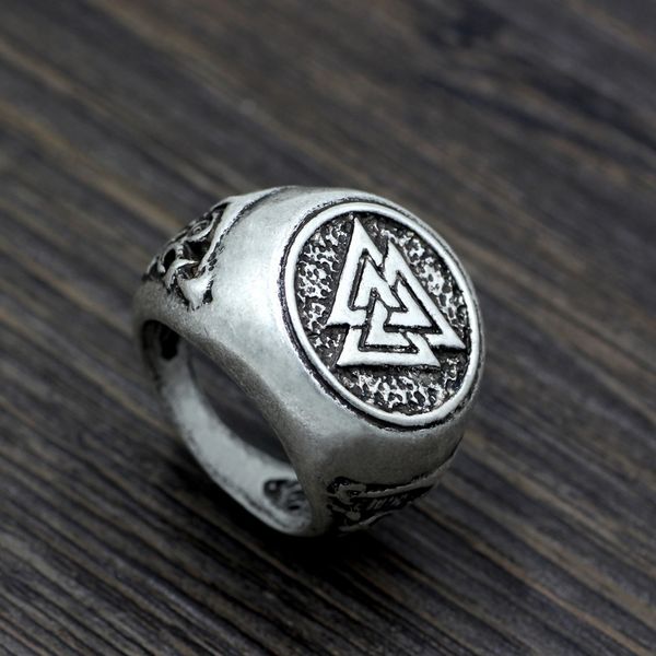 new nordic mythology hollow odin triangular viking ring men and women trendsetter ring jewelry, Silver
new nordic mythology hollow odin triangular viking ring men and women trendsetter ring jewelry, Silver