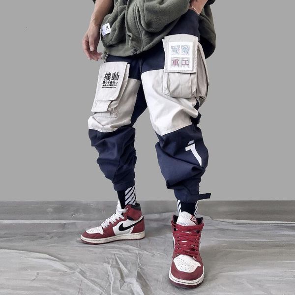 men's pants aelfric patchwork pockets cargo mens harajuku hip hop sweatpant fashion casual male joggers track trousers streetwear s7wf, Black
men's pants aelfric patchwork pockets cargo mens harajuku hip hop sweatpant fashion casual male joggers track trousers streetwear s7wf, Black
